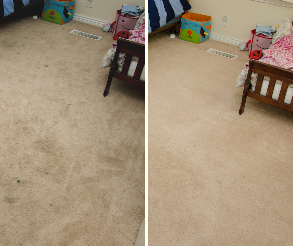 before and after carpet cleaning in kids room Merced CA