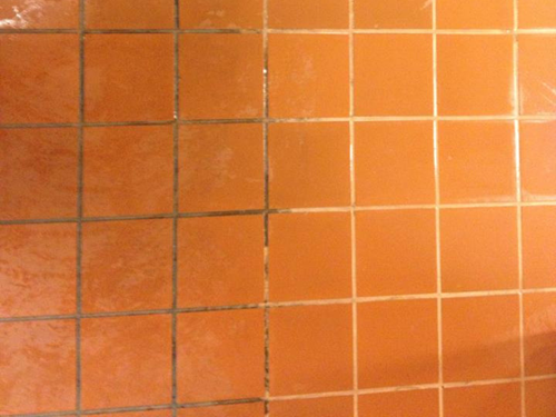 before and after tile and grout lines in Merced CA