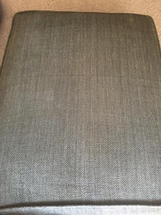 clean upholstery cushion after a cleaning by A+ Chem-Dry in Merced CA